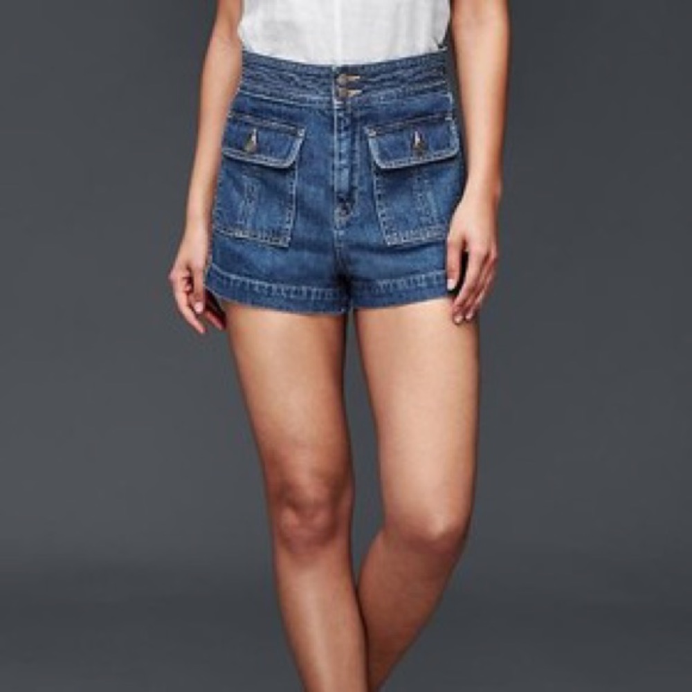 Gap Original 1969 Trapunto High Rise Shorts